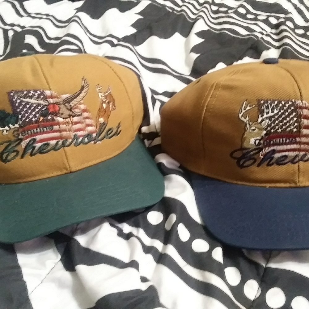 Set of 2 New Cheverlot baseball caps